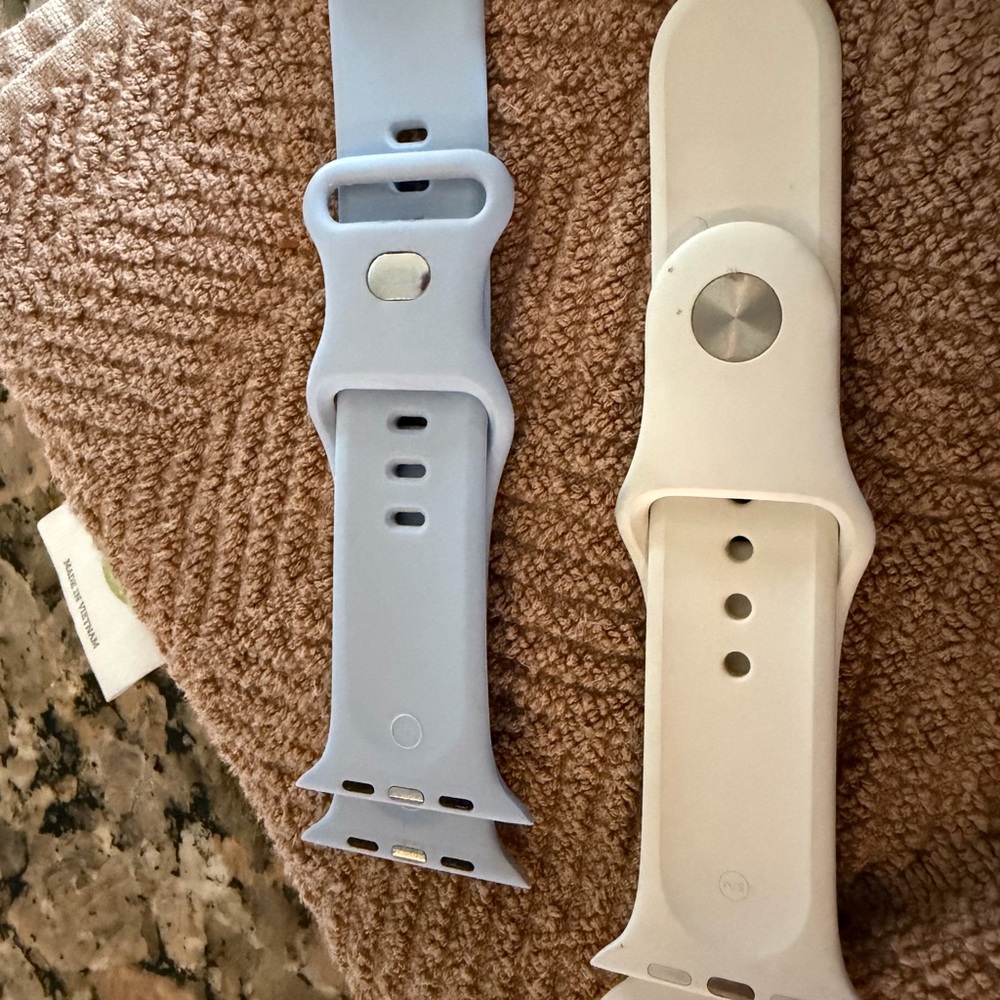 Authentic Apple Smartwatch Bands - Blue and White L/N